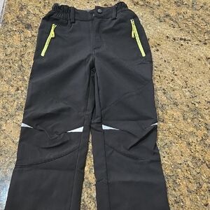 Kids Black Snow Pants
